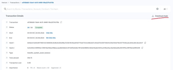 Horizon has the opportunity to download any transaction for offline storage.

The resulting data upload includes the entire branch from the root operation of a single bush of transactions to the current transaction.

Unloading is self-sufficient, despite its small size (up to 100kb). Access to the entire public network is not required to verify integrity.

You can download the transaction from the page of each transaction in the Operations Monitor of the Horizon public network - https://ankhorizon.com

Example transaction: https://ankhorizon.com/transaction/e0188db5-5de4-4cf5-8469-96a257fc015b
